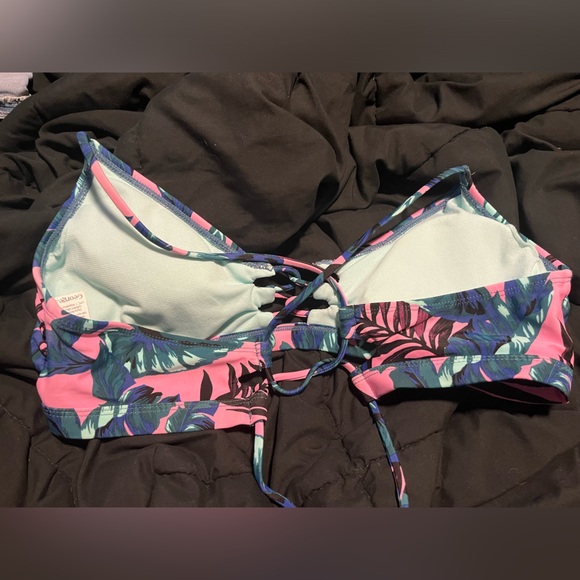 Floral Lace Up Bikini - Picture 2 of 4